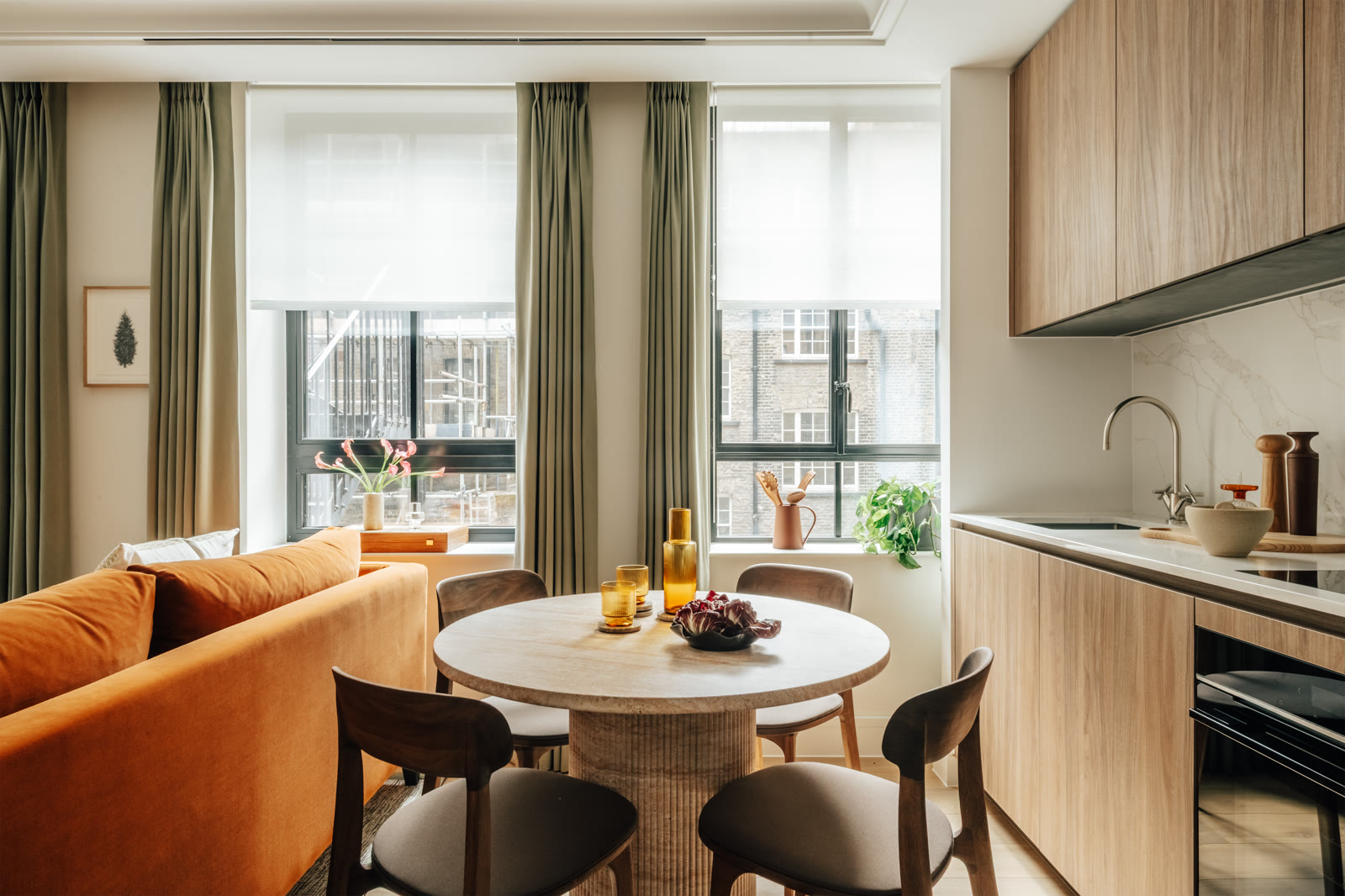 Dining area overlooking Mayfair